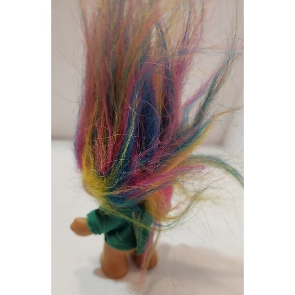 Vintage Lot of 4 Trolls - Lotto Rainbow Chicken and Baby Rainbow - Picture 9 of 16